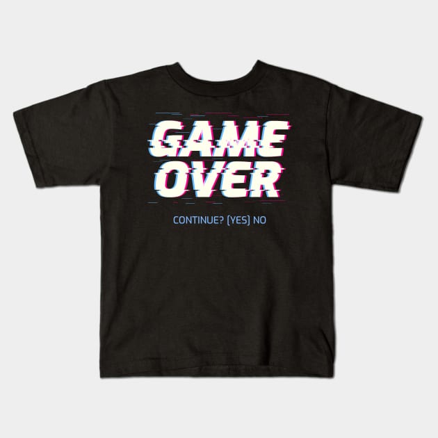 game Over Kids T-Shirt by Internal Glow